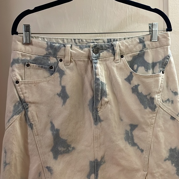 NWT Future Collection Women’s High Rise Midi Denim Skirt - Size 8 - Picture 2 of 4